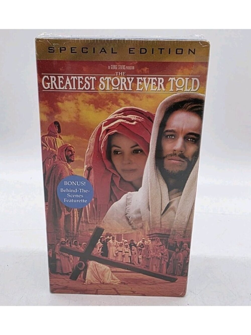 The Greatest Story Ever Told VHS Cassette Tapes Movie New Sealed Christianity